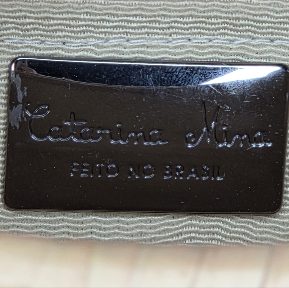 Caterina Mina Stylish 8"x6" Woven Basket Bag From Brazilian Designer - Picture 16 of 16